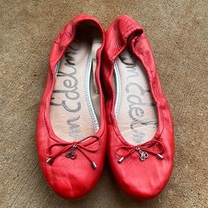 Sam Edelman Felicia flats 8.5 red